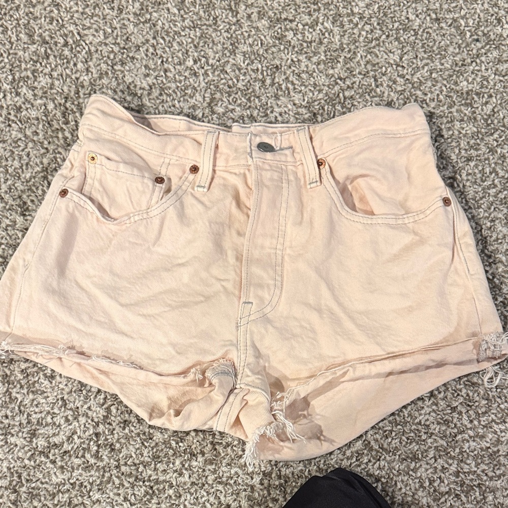 Levi's Light Pink Jean Shorts